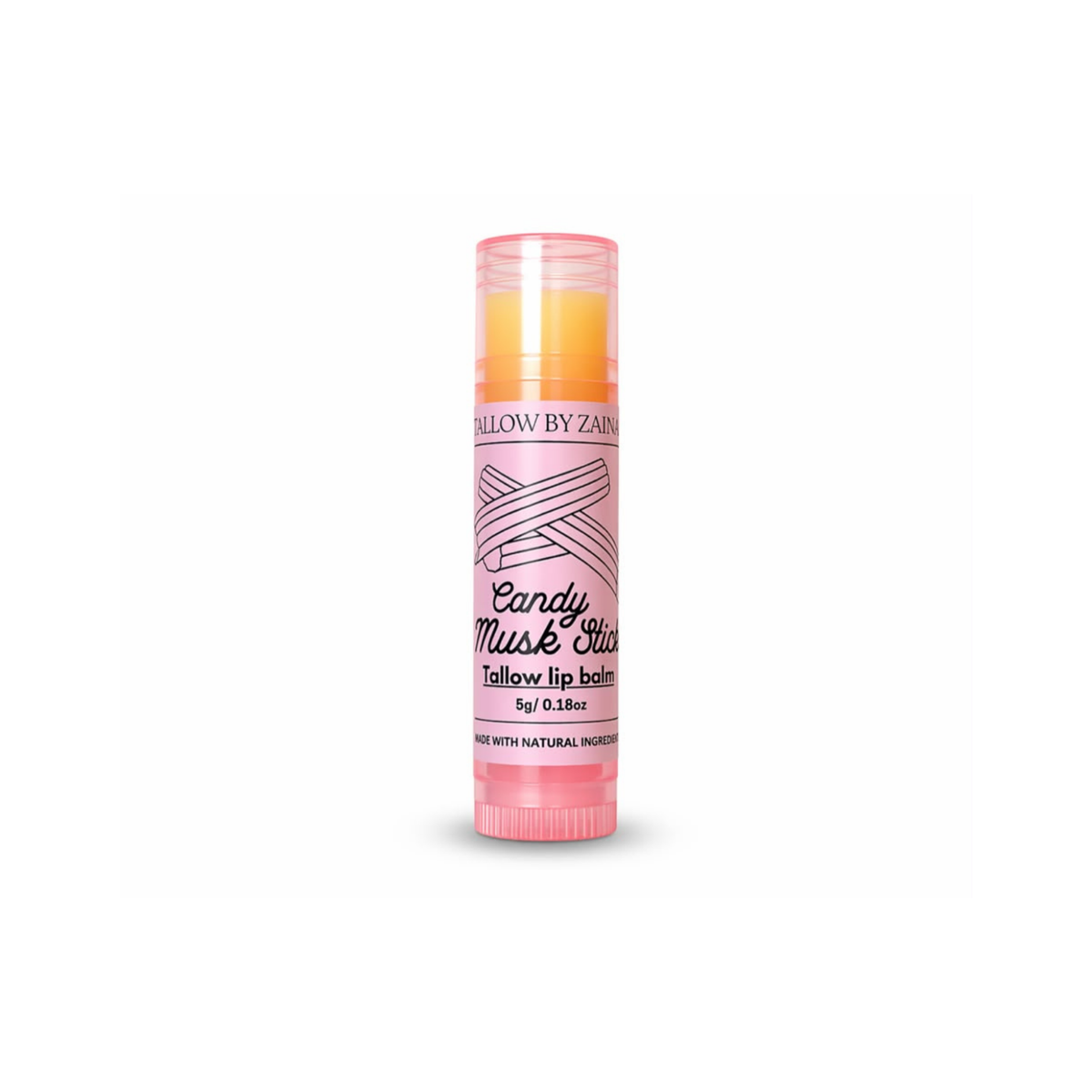 Tallow By Zainab Tallow Blend Lip Balm Blend 5g Musk Candy Sticks