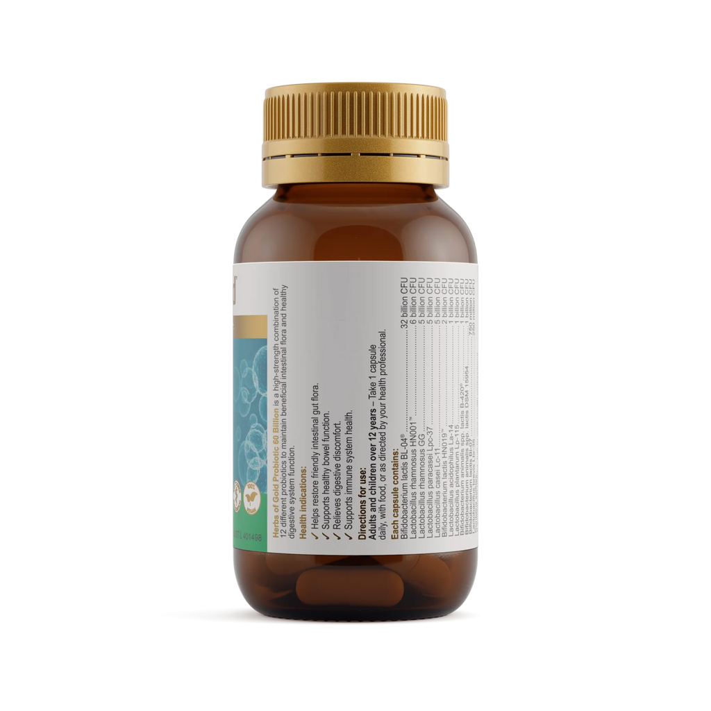 Herbs of Gold Probiotic 60 Billion 30c