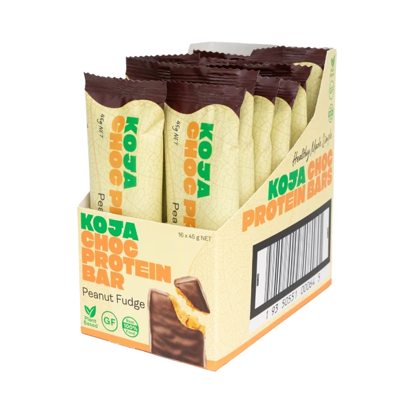 KOJA Choc Protein Bar Peanut Fudge 45g