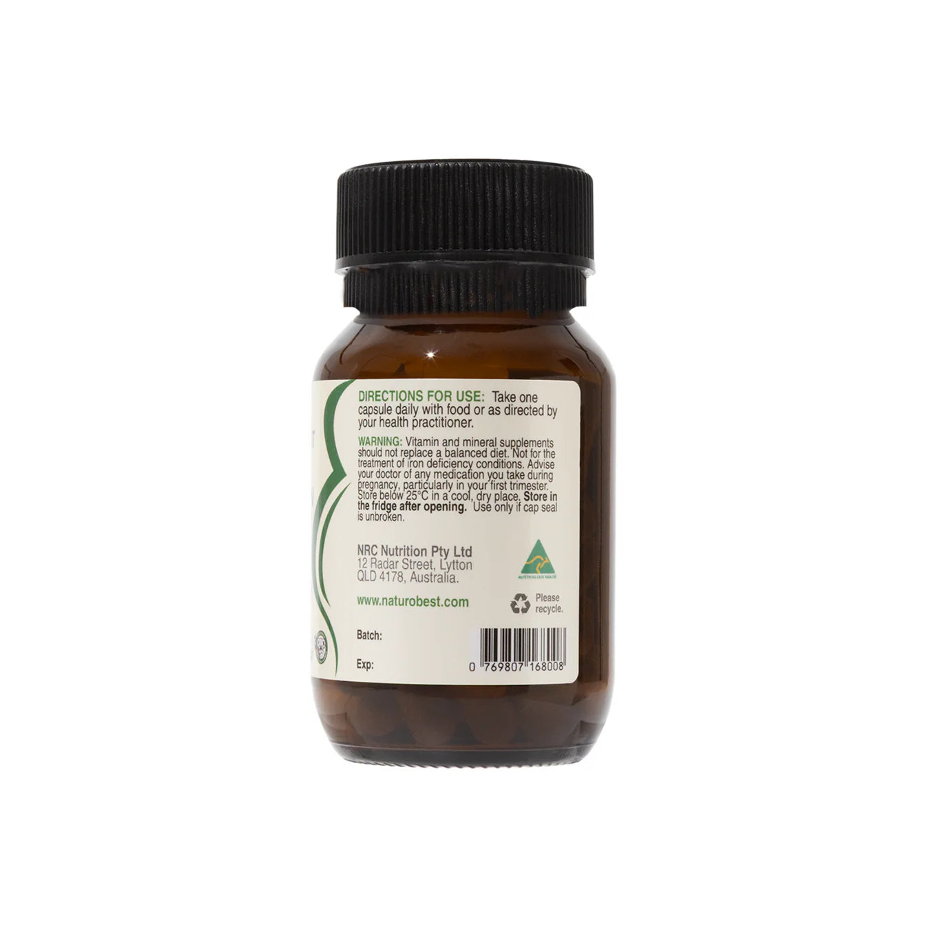 Naturobest Iron & Brain Support 30c