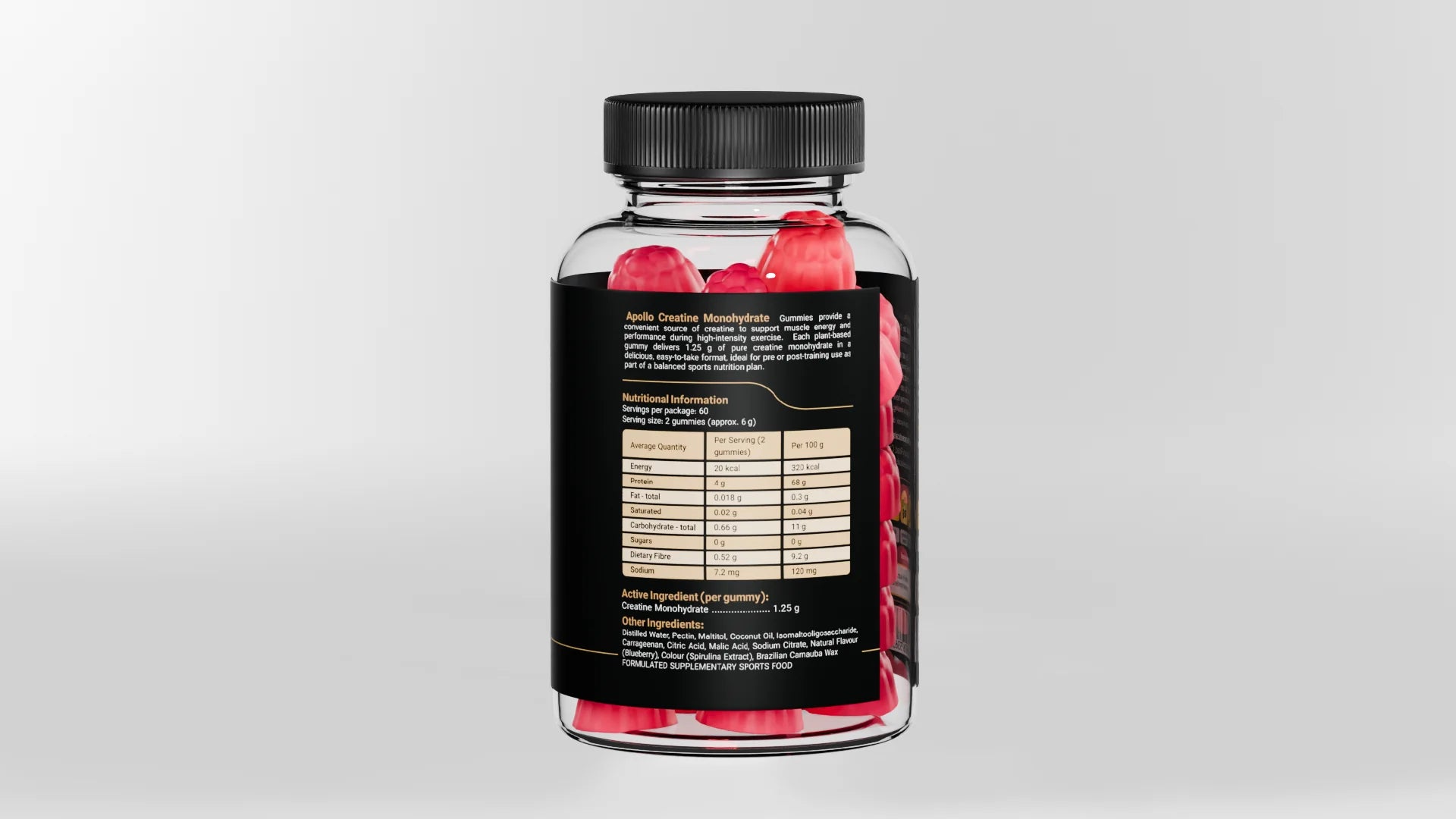 Apollo Creatine Monohydrate Gummies 120 Flavour watermelon