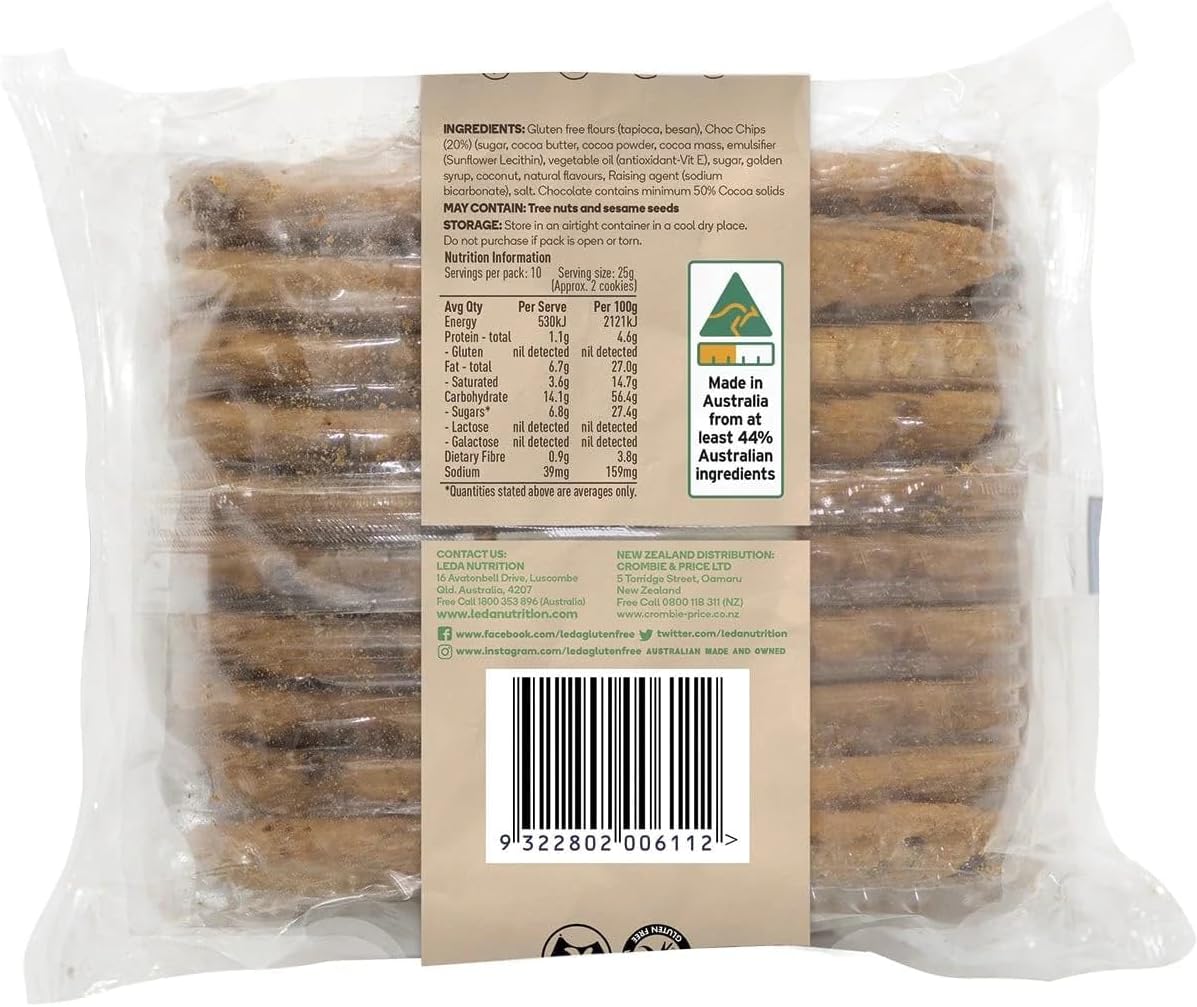 Leda Cookies Choco chip 250g