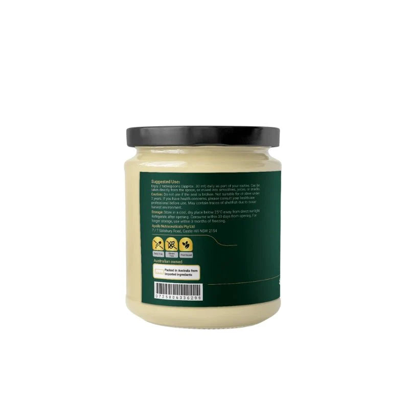 Apollo Irish Sea Moss Gel 450ml  Flavour - Green Apple