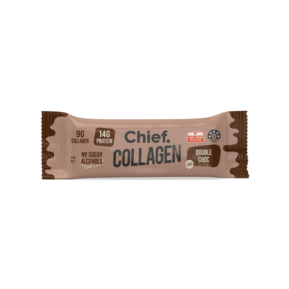 Chief. Collagen Protein Bars - 12 bars Double Choc