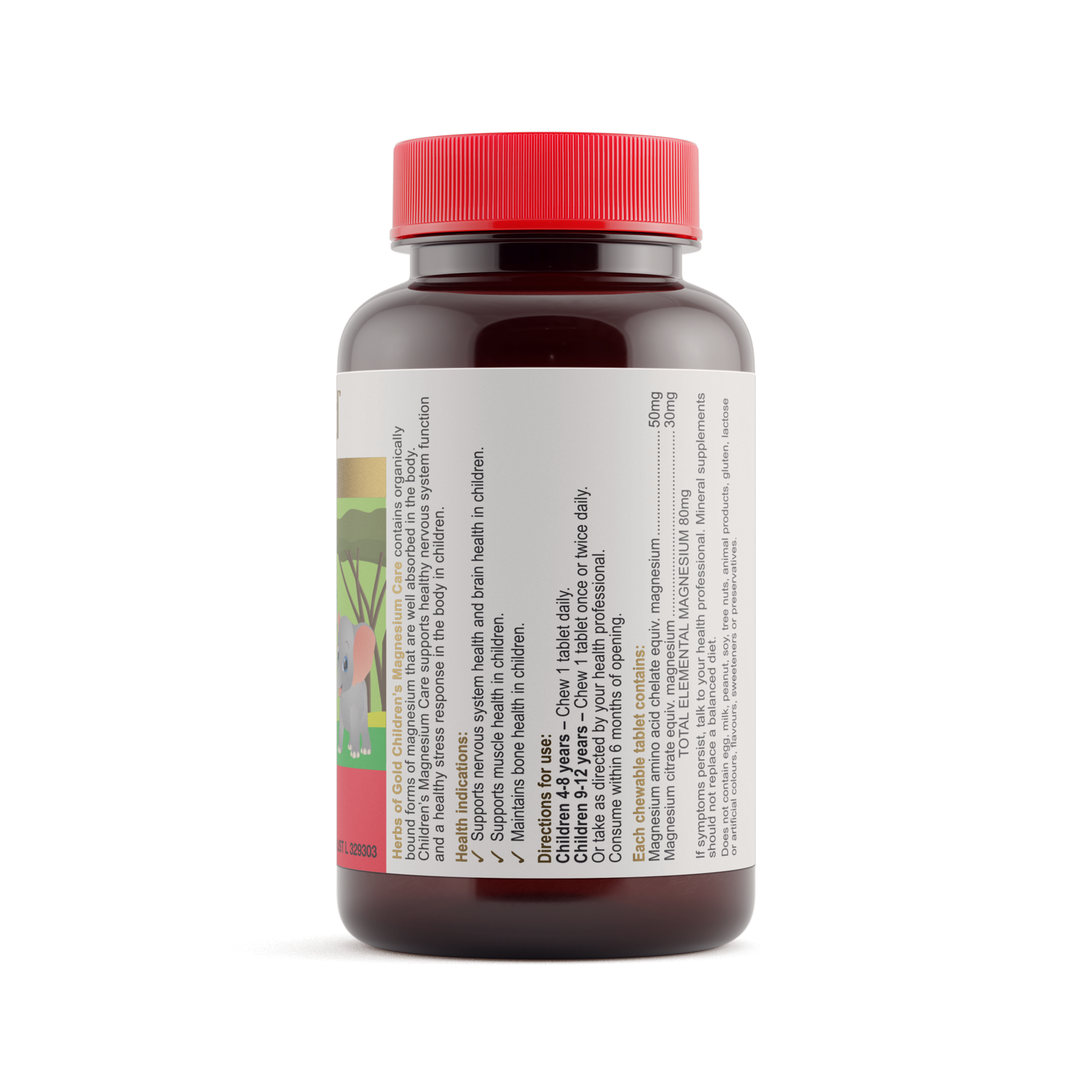 Herbs of Gold Children's Magnesium Care - 60 tablets