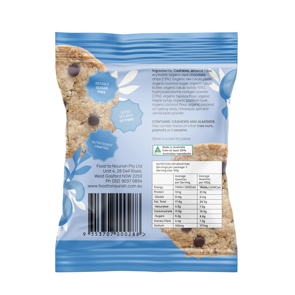 Food To Nourish Protein Cookie Choc Chip 60g x 12