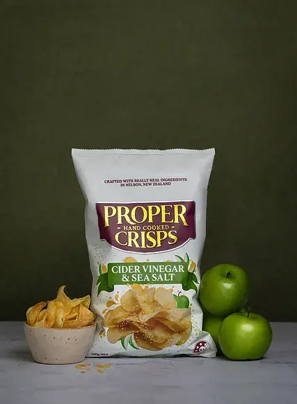 Proper Crisps Cider Vinegar & Sea Salt 140g