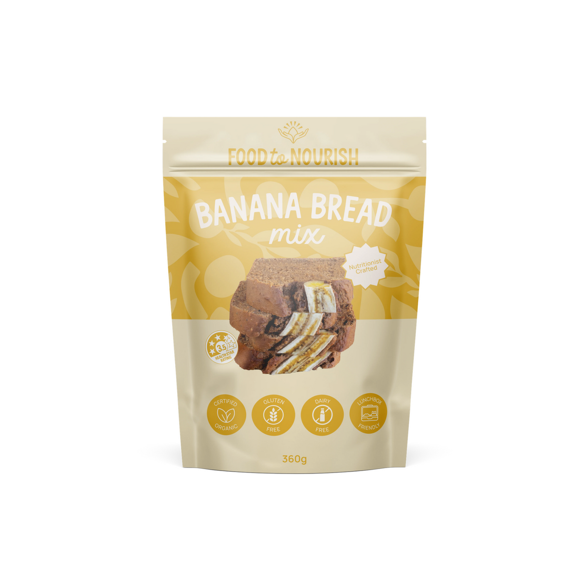 Food To Nourish Bread Mix Banana 360g