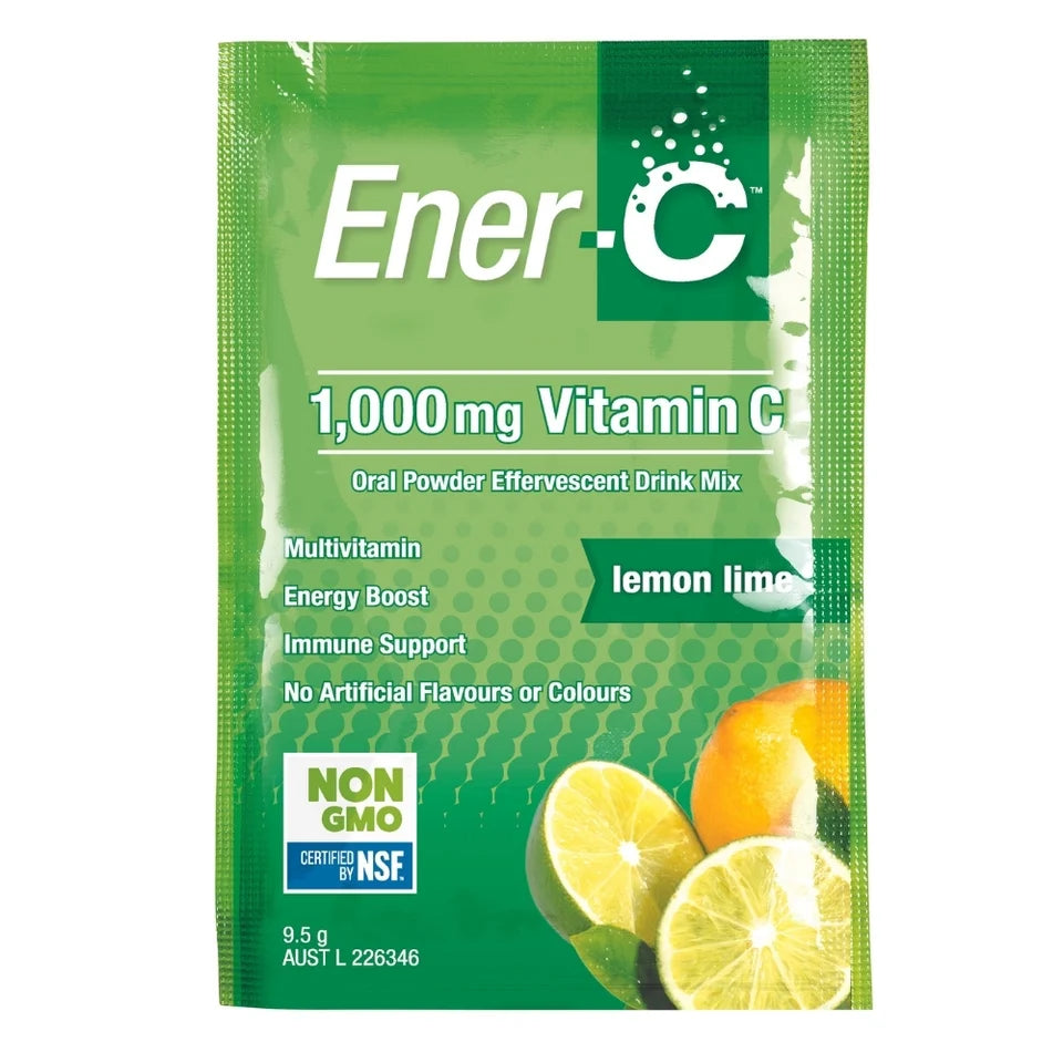 Ener-C Effervescent Vitamin C Drink Mix (Lemon Lime) Sachets X 12