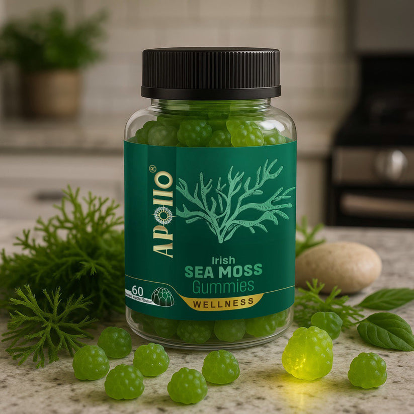 Apollo Irish Sea Moss Gummies 60 p/jar RRP