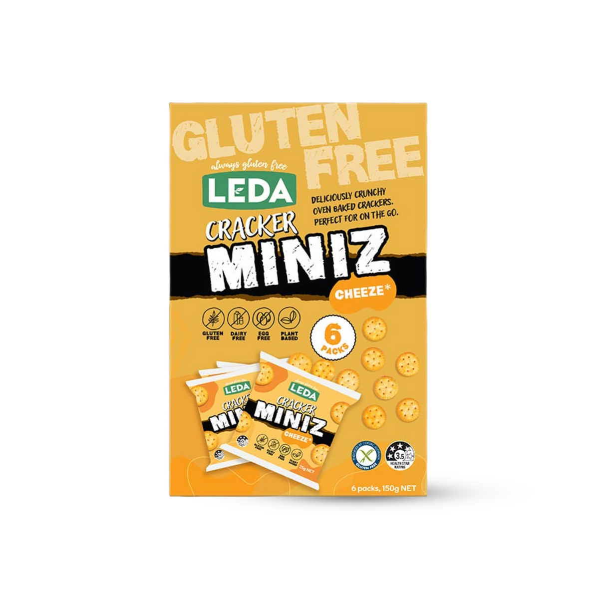 Leda Crackers Miniz Cheese Multipk 150g