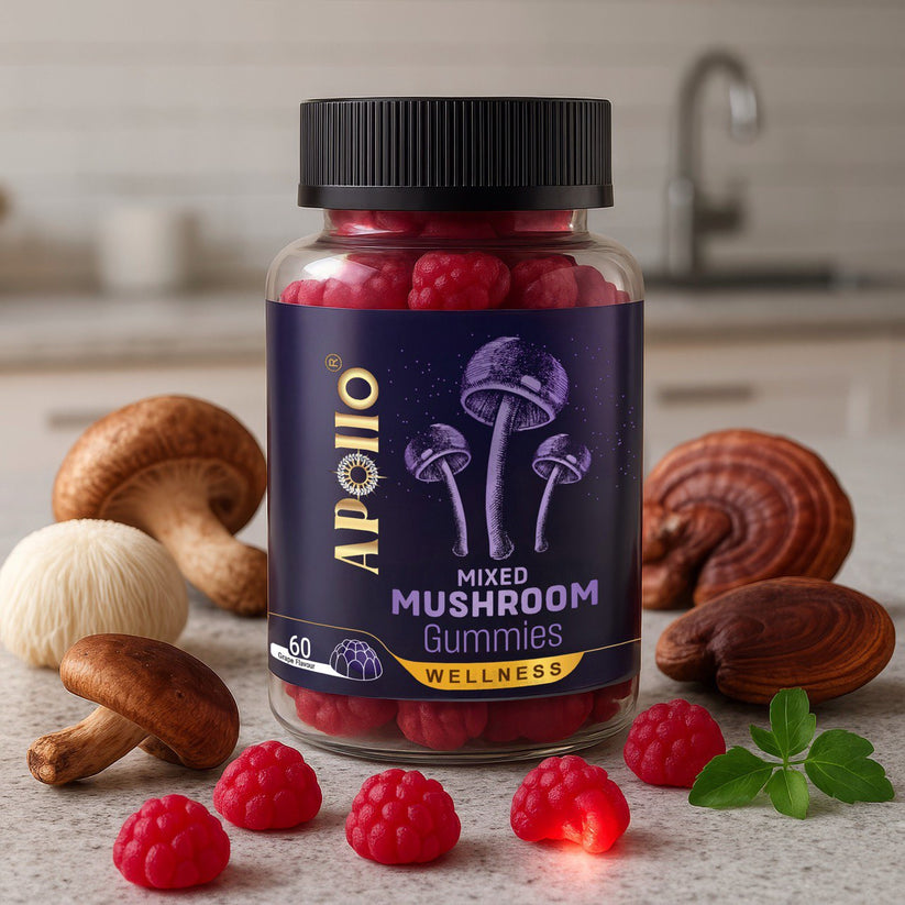Apollo Mixed Mushroom Gummies 60 p/jar RRP

$69.95