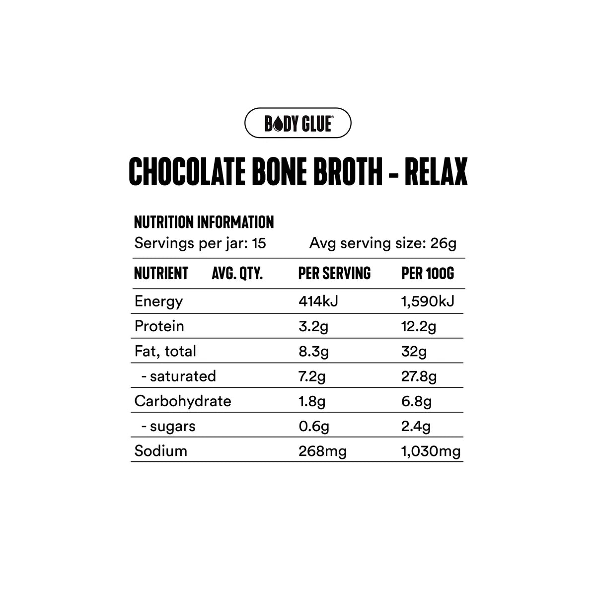Gevity Rx Chocolate Bone Broth Relax 200g
