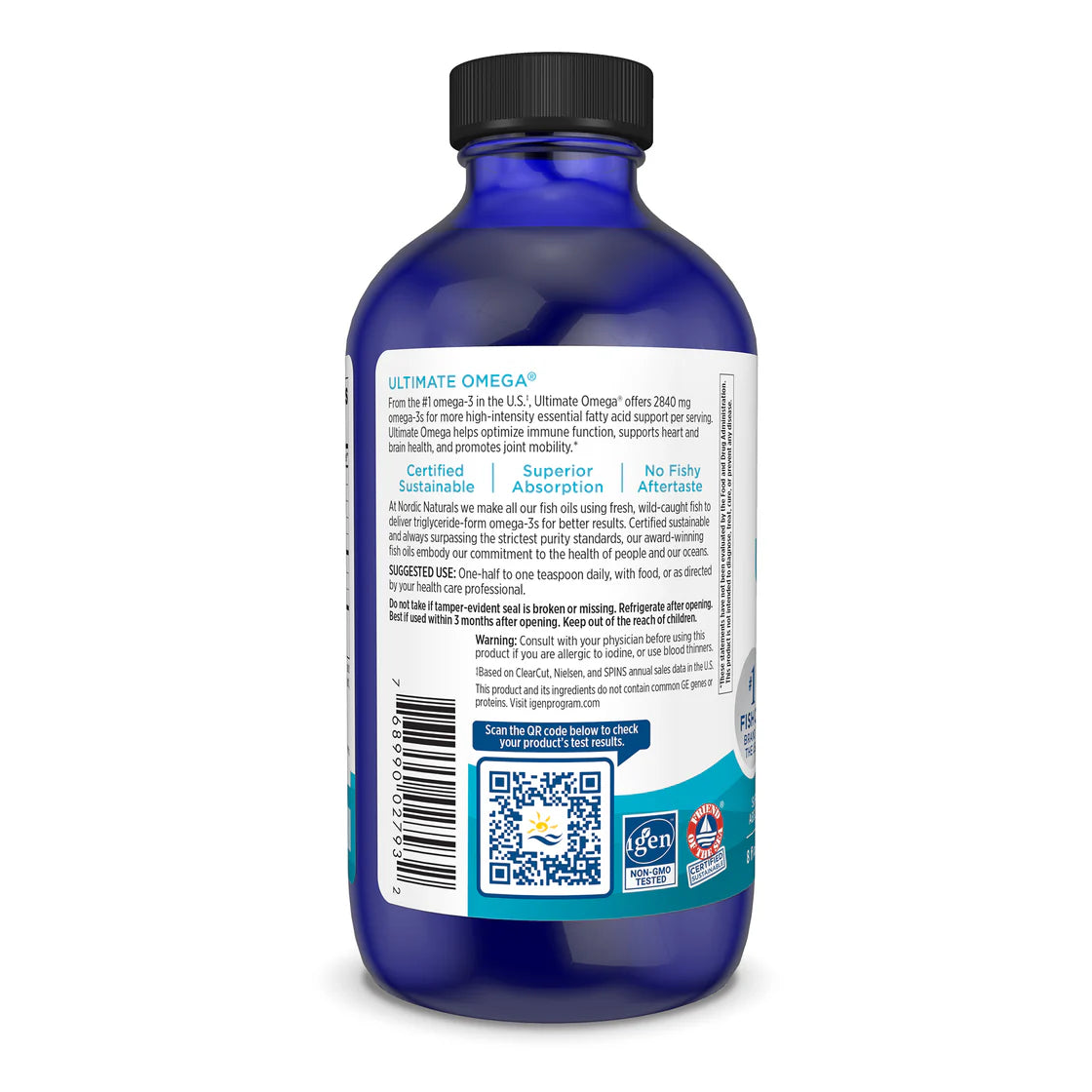 Nordic Naturals Ultimate Omega Liquid - 119 mL Lemon