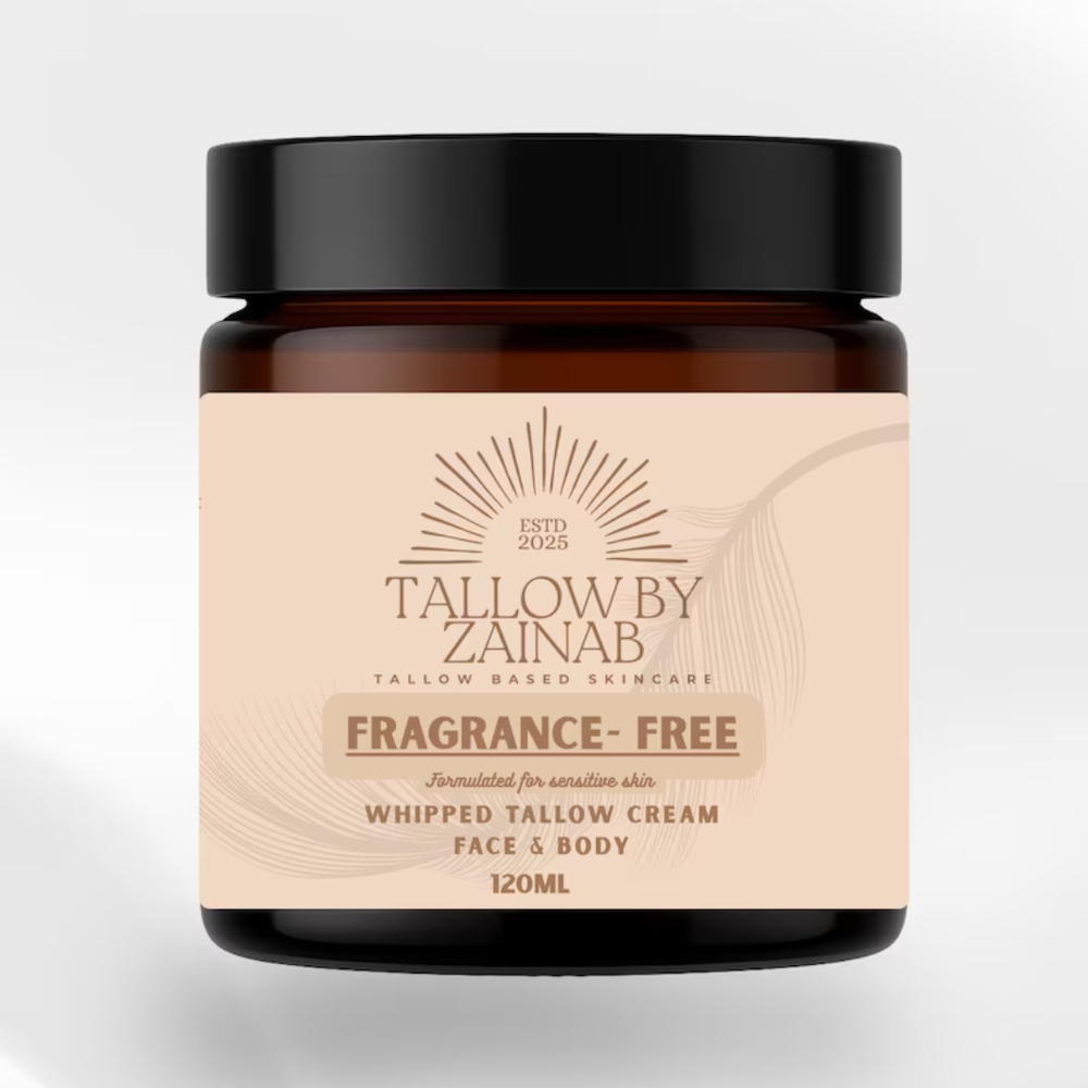Tallow By Zainab Fragrance Free Whipped Tallow Cream - 120ml