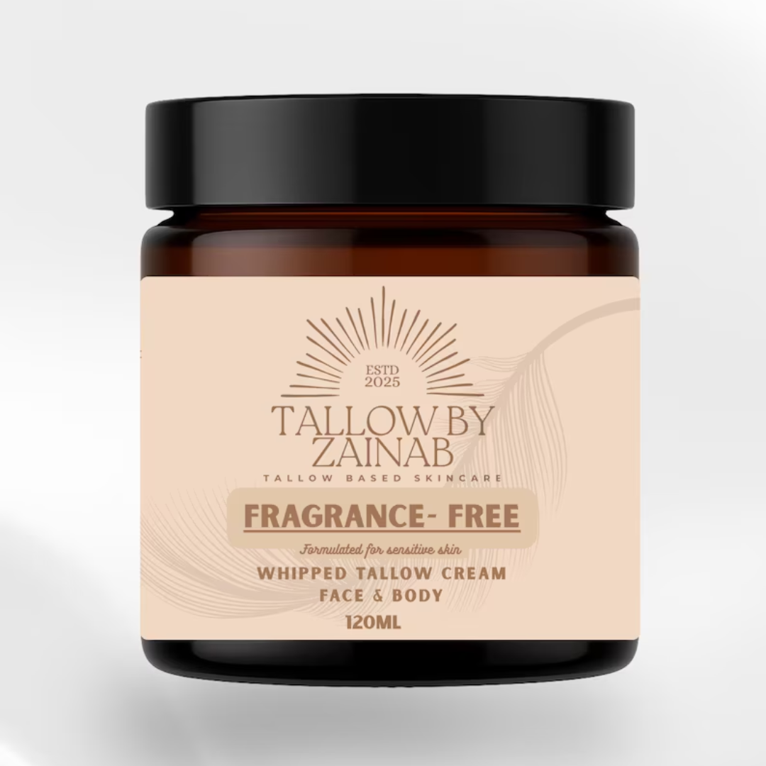 Tallow By Zainab Fragrance Free Whipped Tallow Cream - 120ml