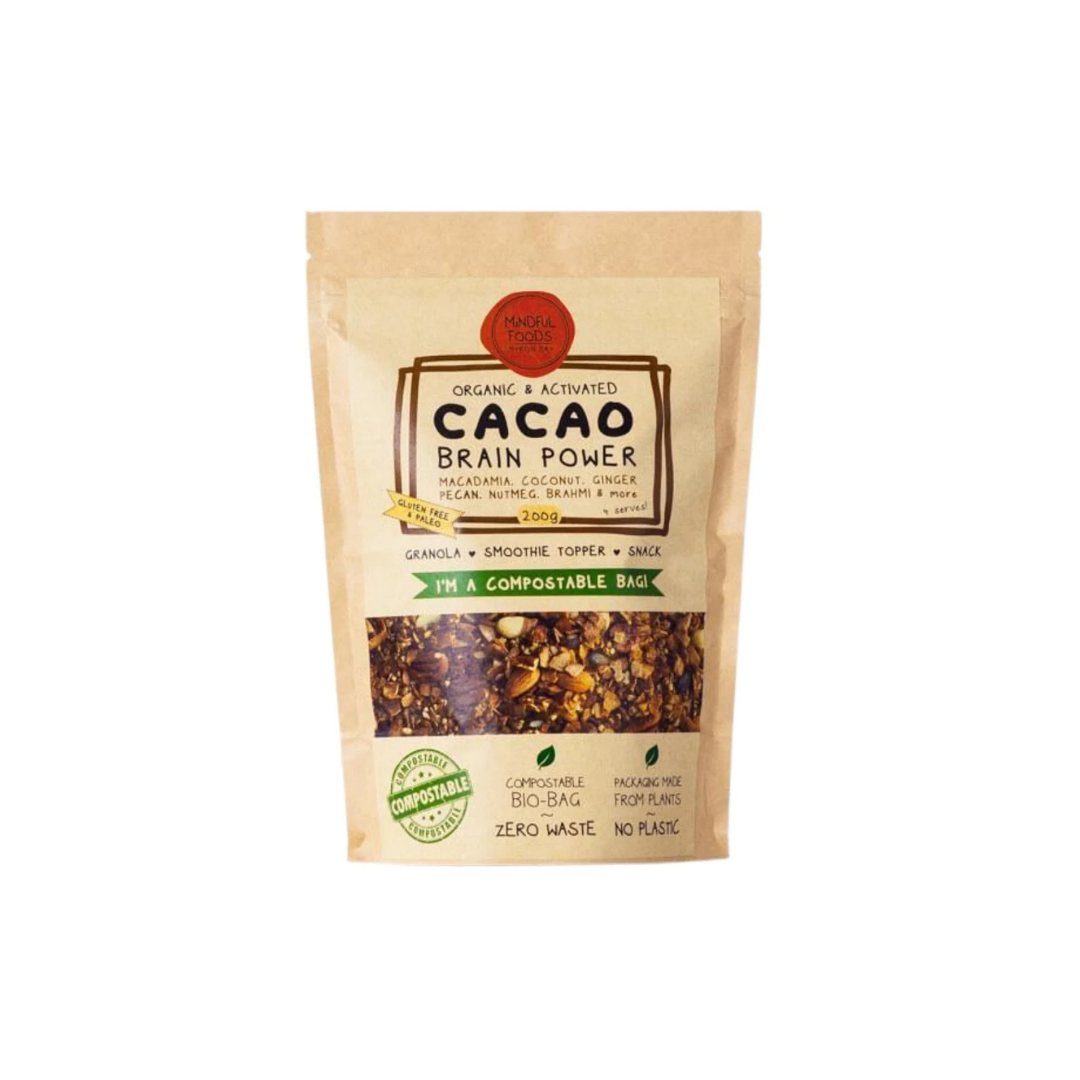 Mindful Foods Cacao Brain Power - Organic & Activated SML (200g)