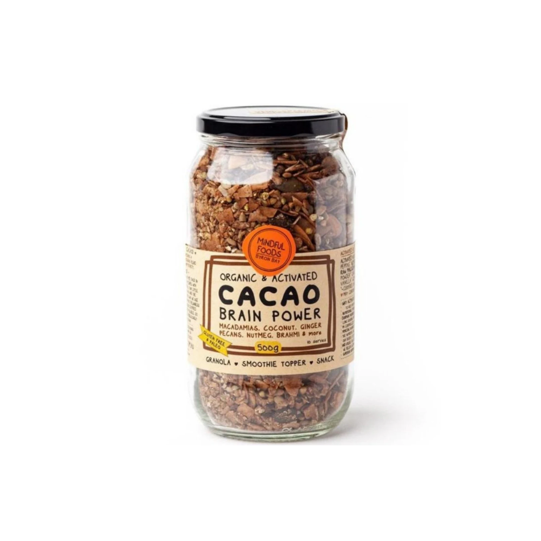 Mindful Foods Cacao Brain Power - Organic & Activated LRG (450g)