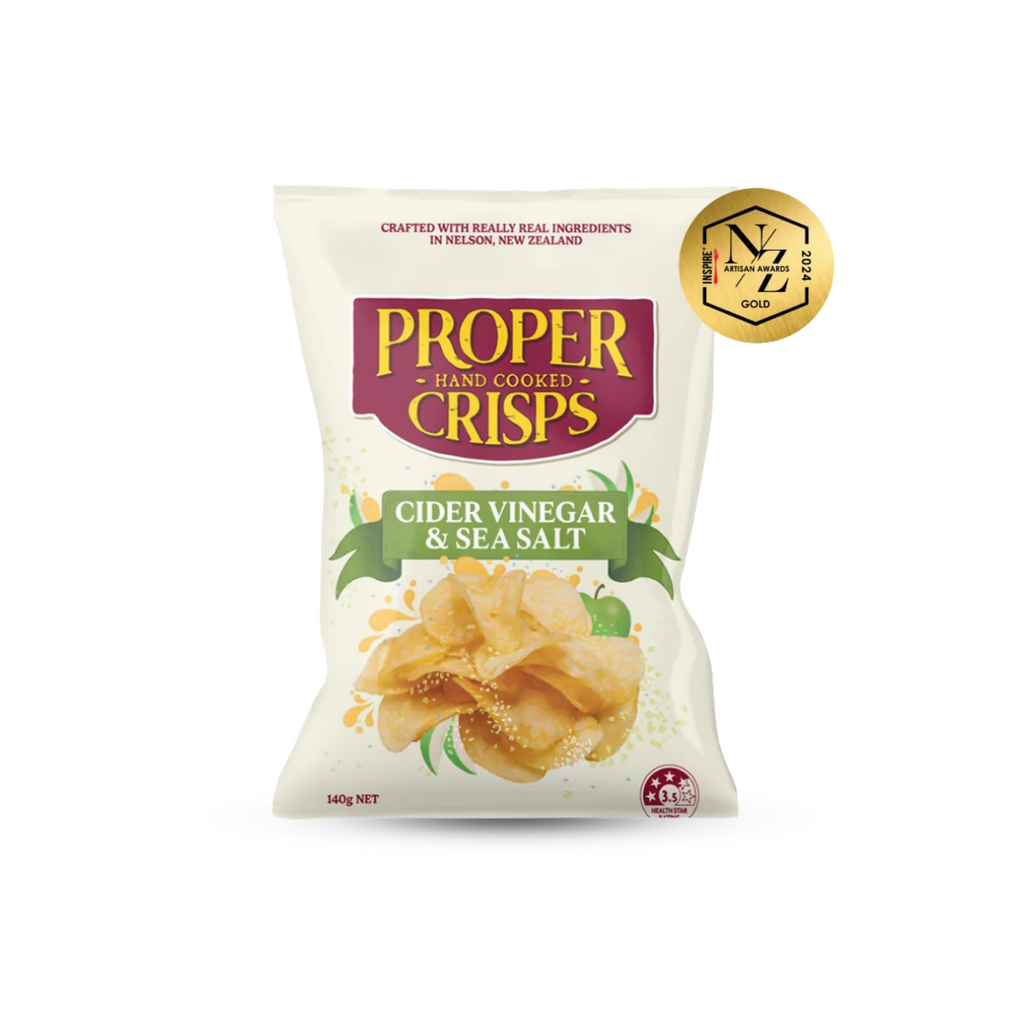 Proper Crisps Cider Vinegar & Sea Salt 140g