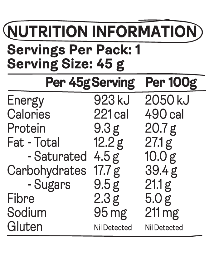 KOJA Choc Protein Bar Peanut Fudge 45g