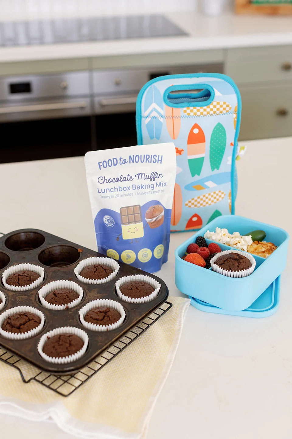 Food To Nourish Lunchbox Baking Mix Choc Muffin 360g