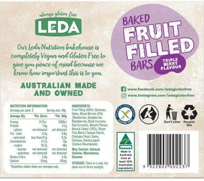 Leda Multipack Triple Berry 5pk 190g