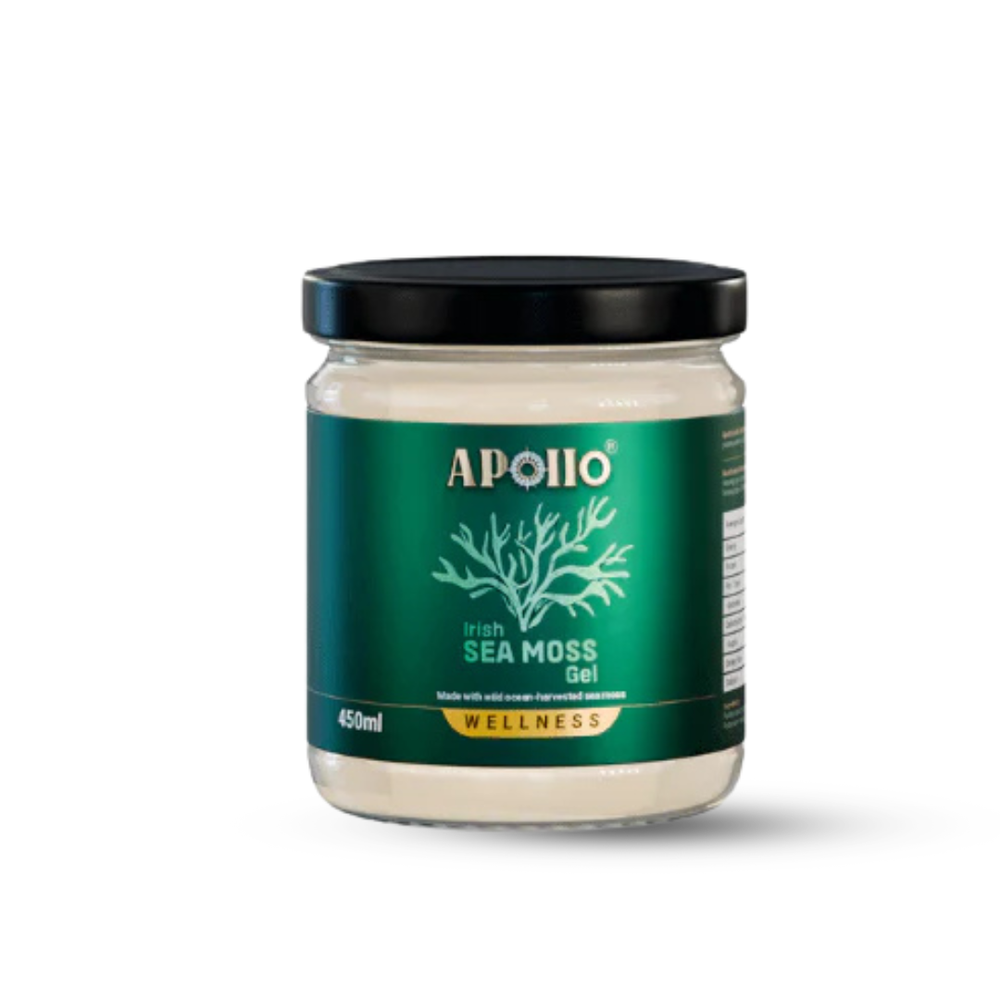 Apollo Irish Sea Moss Gel 450ml  Flavour - Green Apple