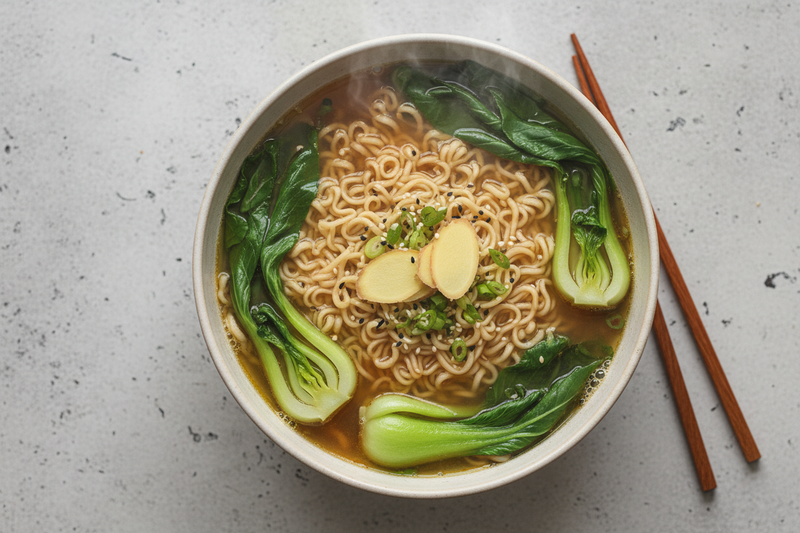 Ramen with Bok Choy & Ginger